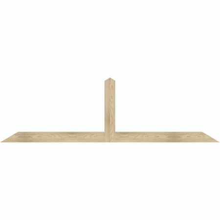 Ekena Millwork Portland Rough Sawn Timber Gable Bracket, Douglas Fir, 84"W x 24"H x 2"D x 4"F, 7/12 Pitch GBW084X24X0204POR00RDF